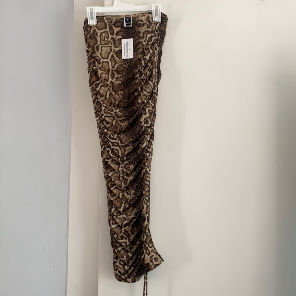 Windsor snake print body con dress size small
